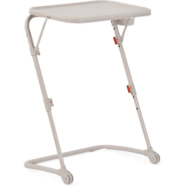 MEUBLE COSY Bijzettafel - Laptoptafel 4 Hoogtes Verstelbaar - Inklapbaar - Beige