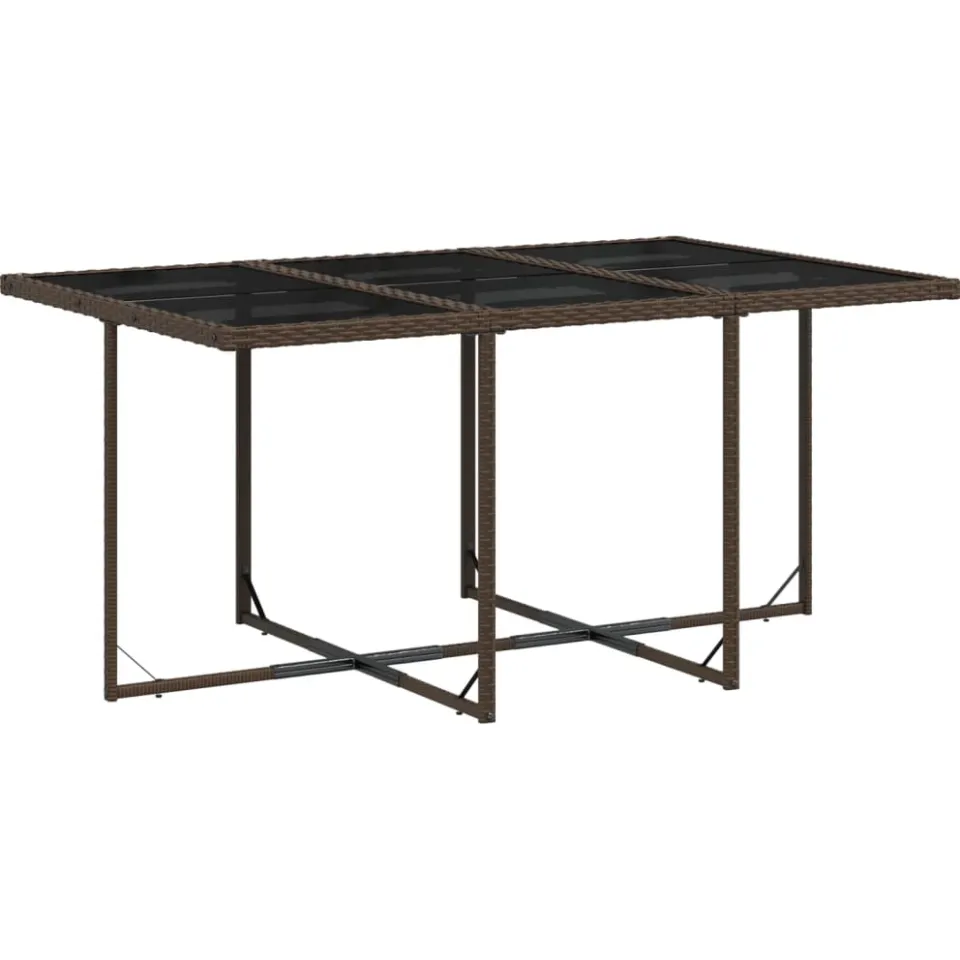 vidaXL 11-delige Tuinset met kussens poly rattan bruin, foto 4