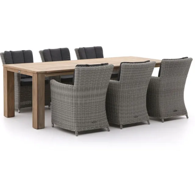 Intenso Furniture Intenso Adriano/ROUGH-X 240cm dining tuinset 7-delig Bruin
