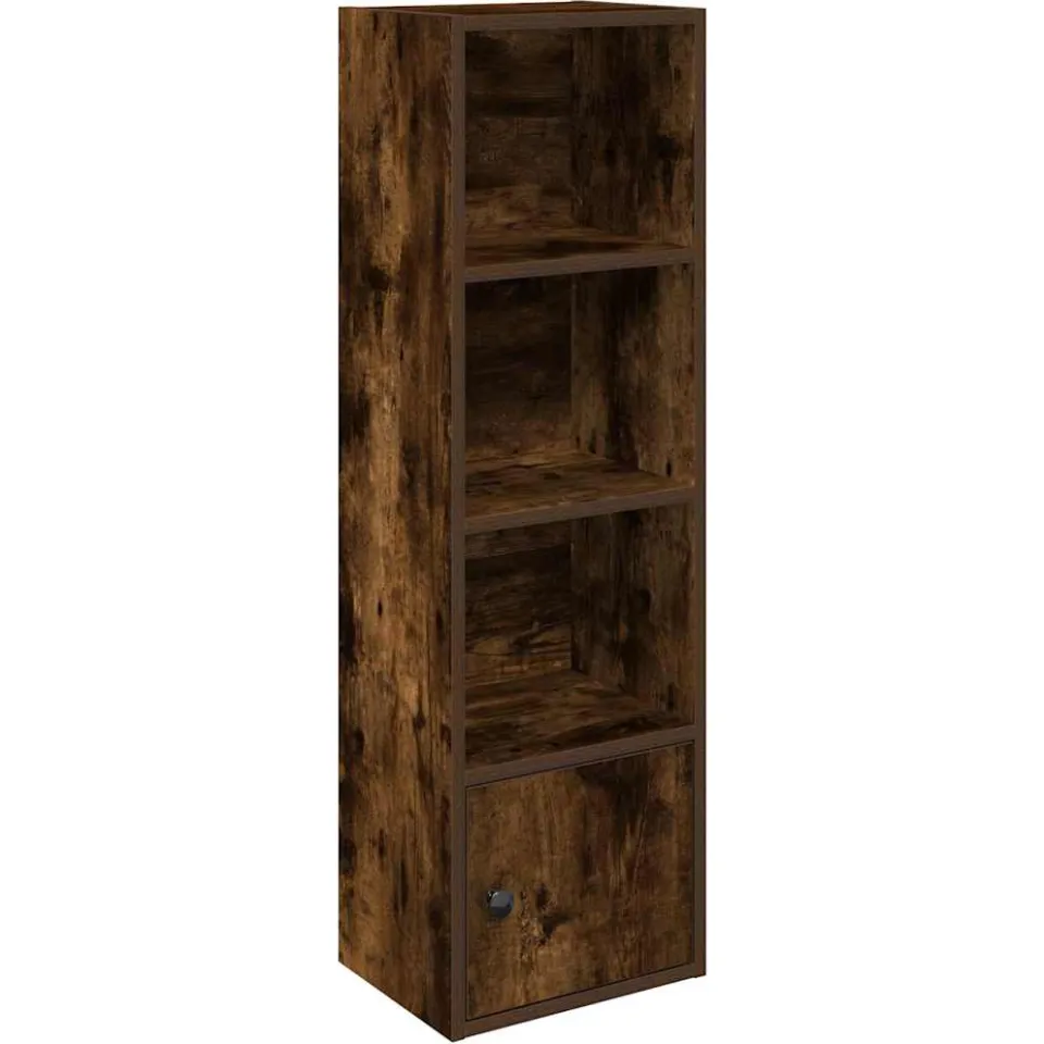 vidaXL Boekenkast 31x24x102 cm bewerkt hout gerookt eikenkleurig, foto 3