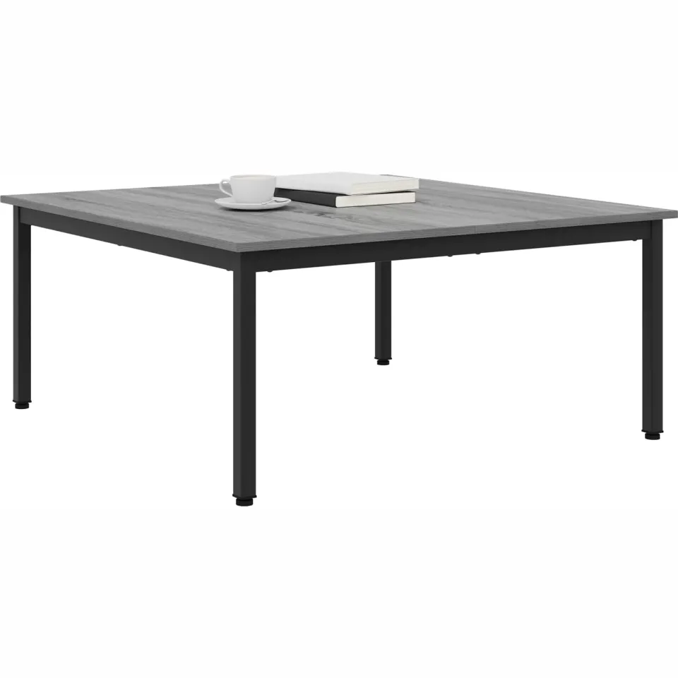 vidaXL Salontafel Grijs Sonoma 100 x 100 x 45 cm Bewerkt hout