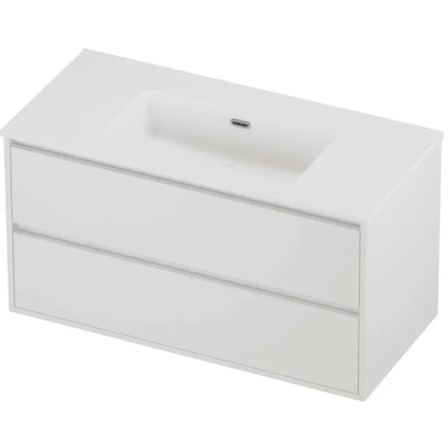 Proline Tribute Badmeubelset Porselein Elegant 100x46x54 cm Mat Wit Mat White
