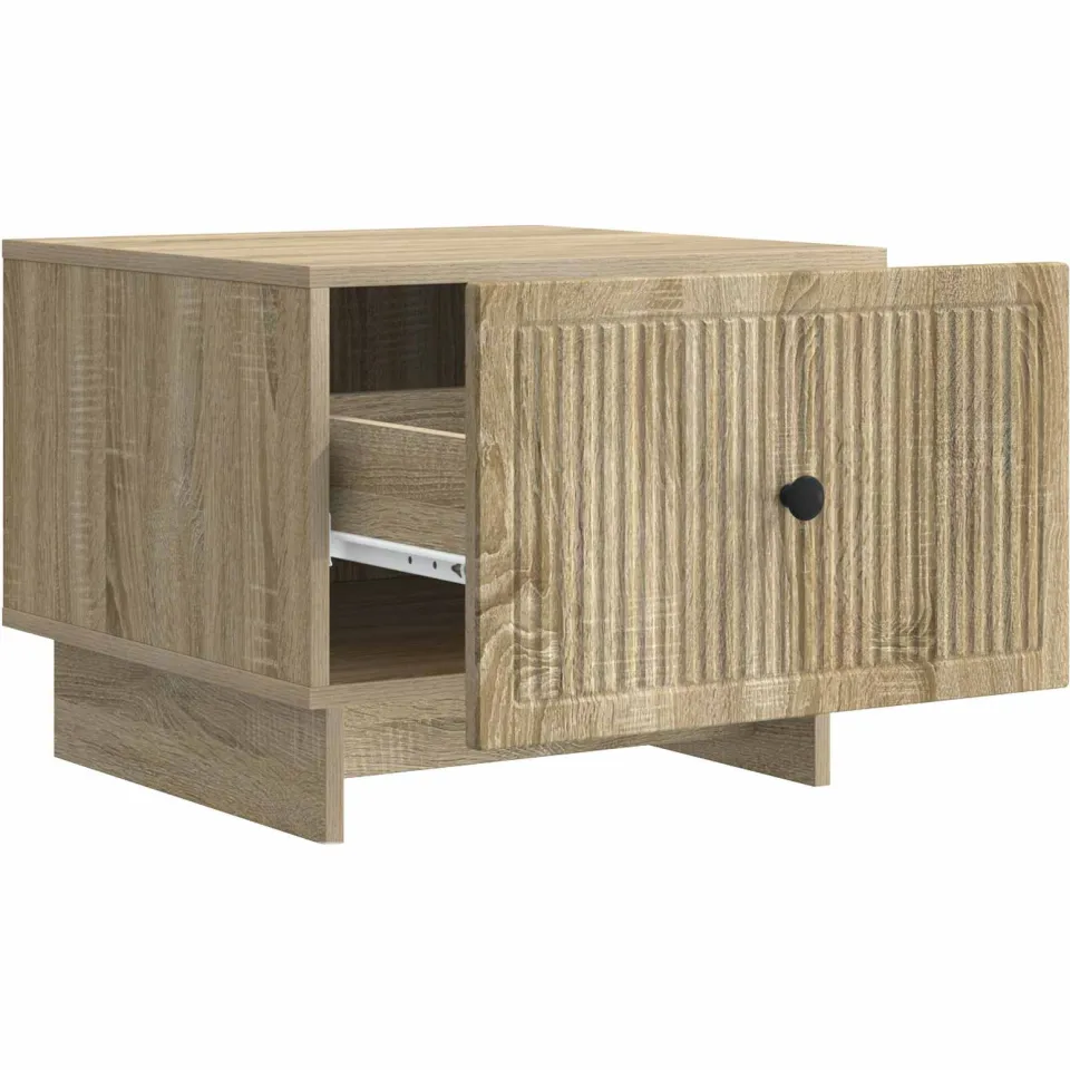 vidaXL Salontafel Sonoma Eiken 49 x 50 x 40 cm Bewerkt hout, foto 4