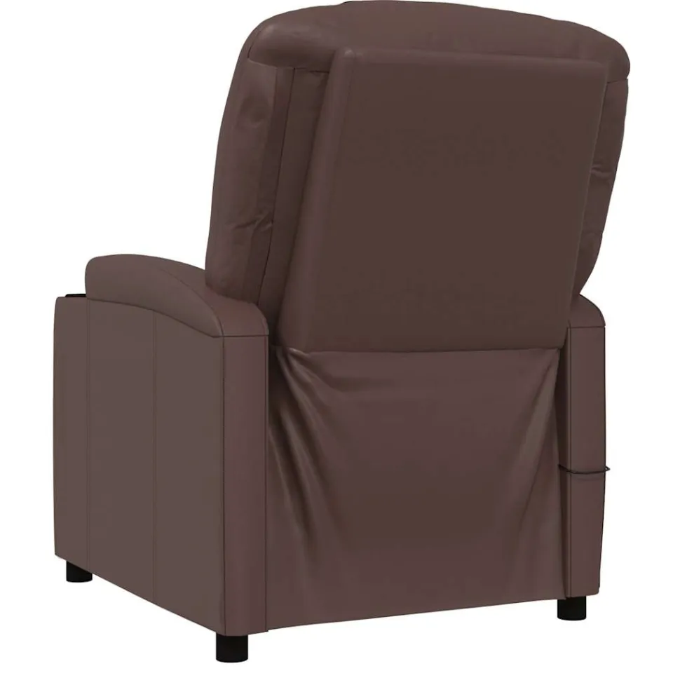 vidaXL Massagestoel kunstleer bruin, foto 4