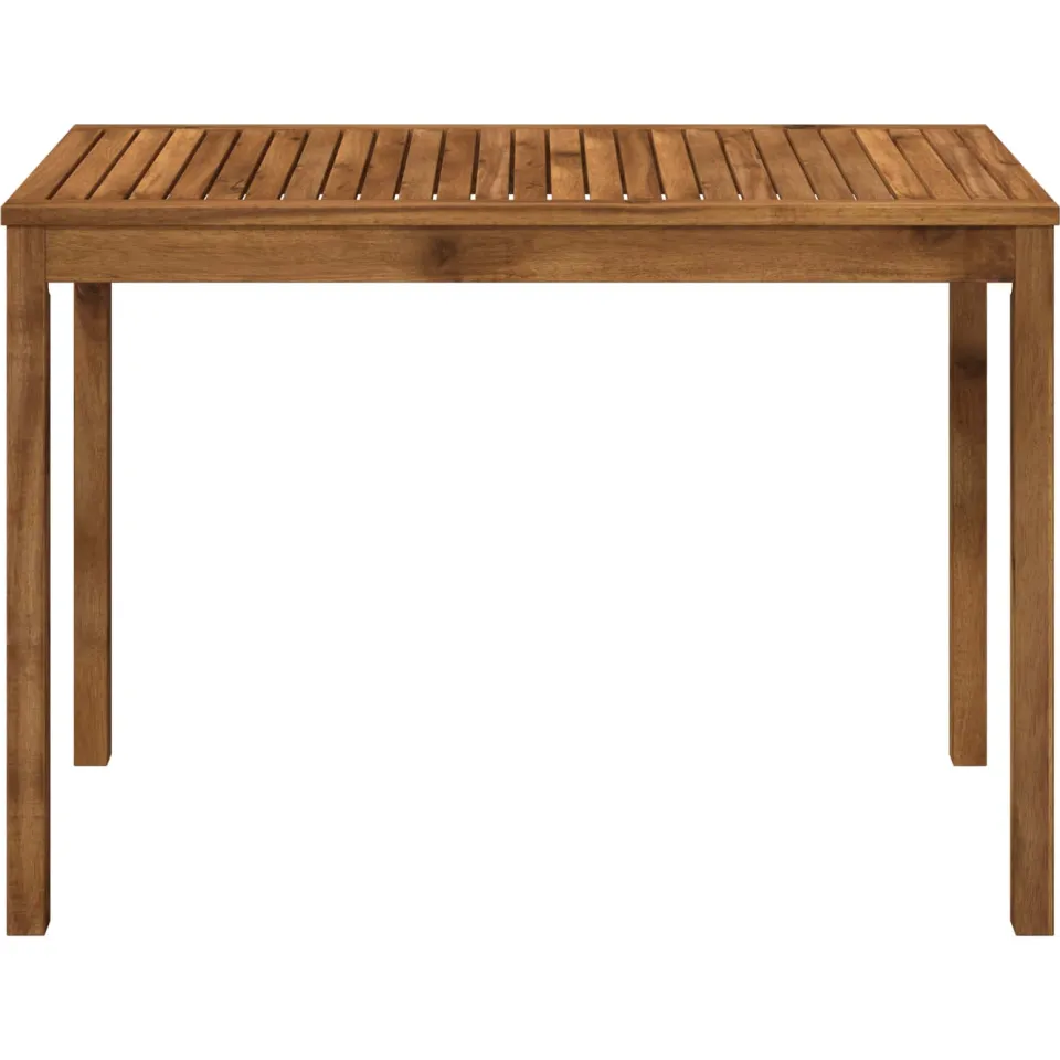 vidaXL Tuindiner tafel LAREN Naturel 108,5 x 55 x 75 cm Bruin