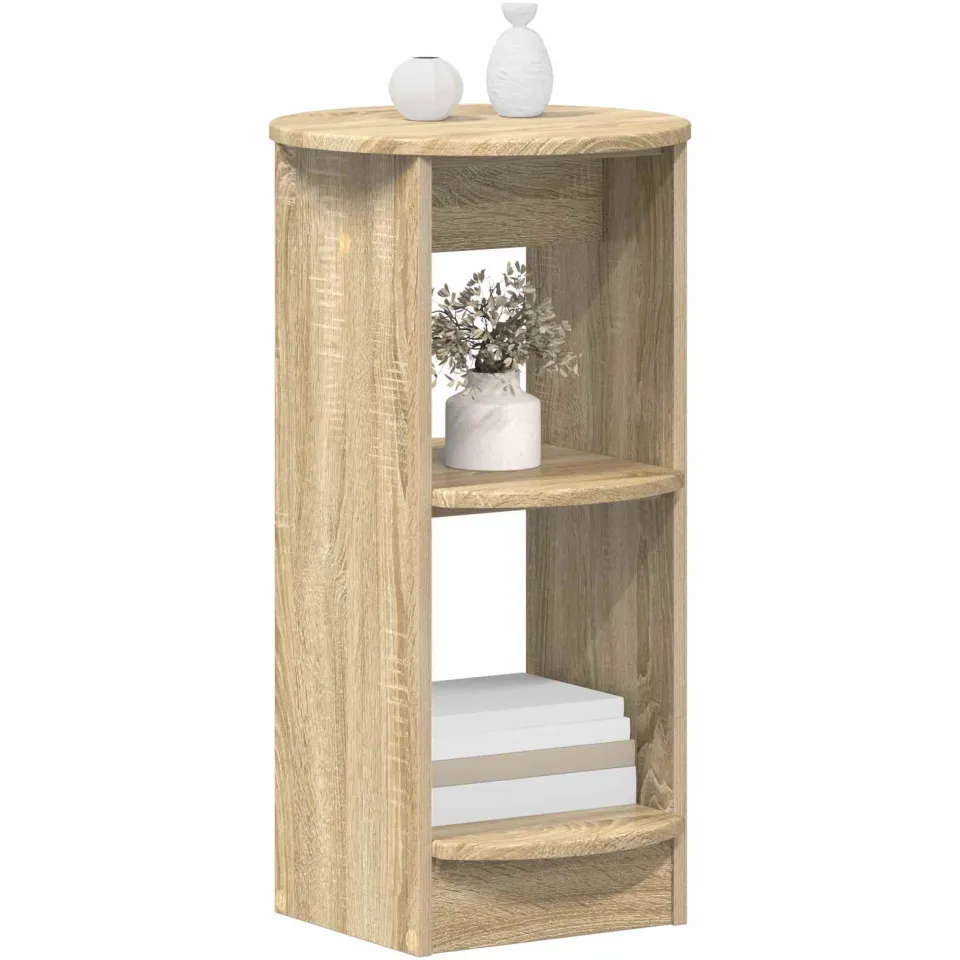 vidaXL Bijzetkast Sonoma Eiken Geconstrueerd hout Bruin