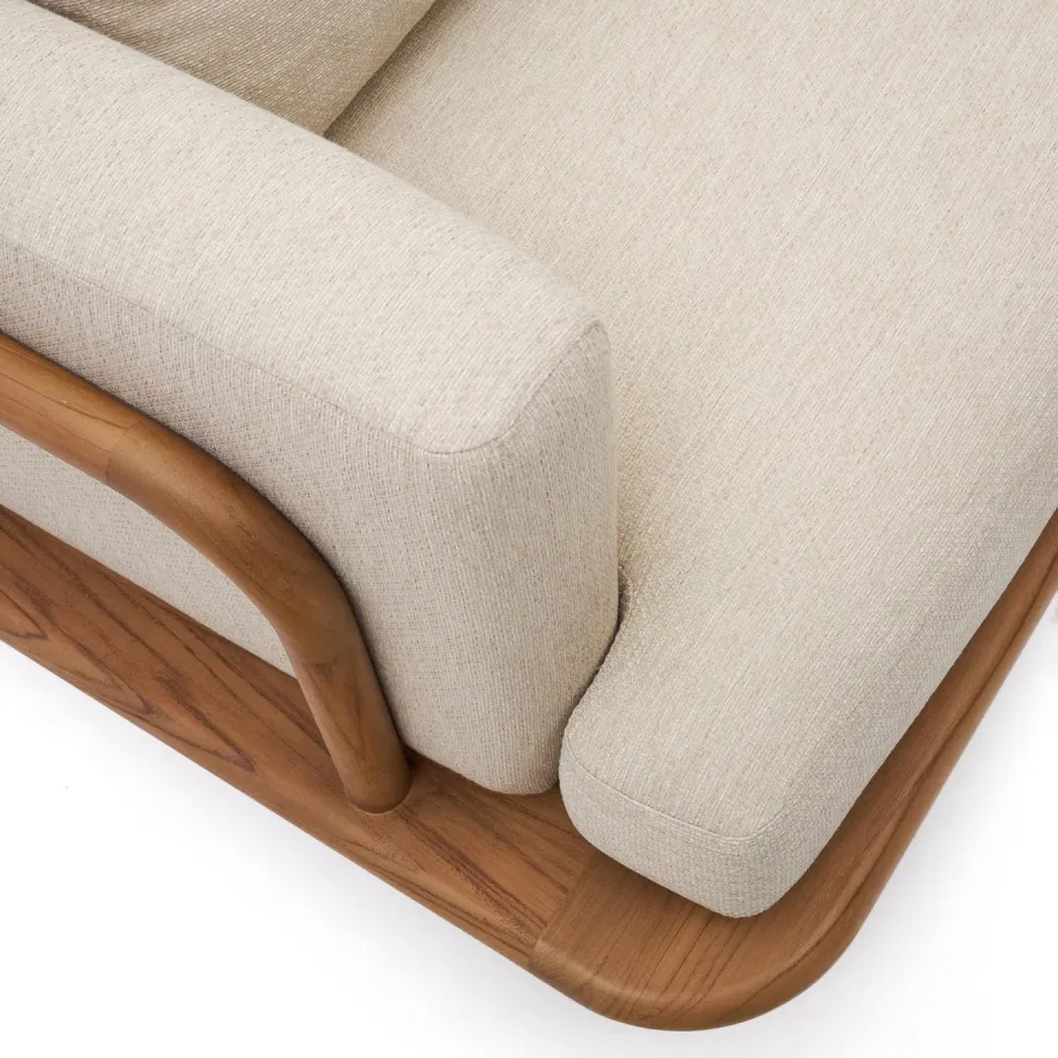 Kave Home Turqueta fauteuil teakhout teak, foto 7