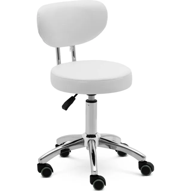 Physa Rolkruk met rugleuning - 46 - 60 cm - 150 kg - wit - physa