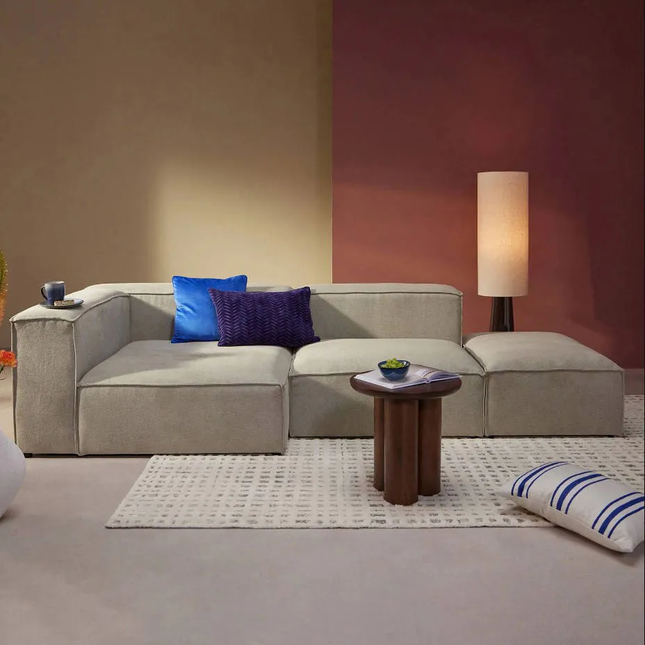 NOUS Living hoekbank Igor hoek links - beige, foto 5