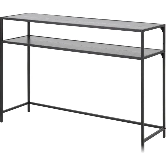 Lisomme Vic houten sidetable zwart - 120 x 35 cm