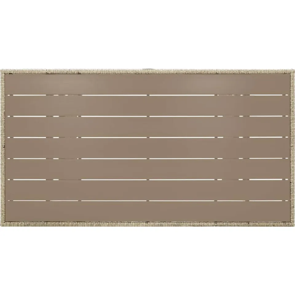 vidaXL Tuintafel 120x70x66 cm poly rattan grijs, foto 4