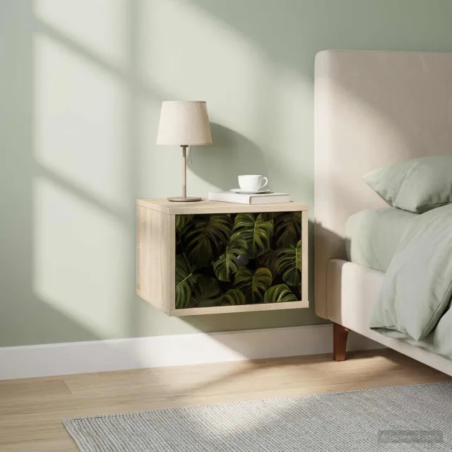 vidaXL Wandkastje ELBURG 2 st Sonoma Eiken 36 x 33 x 25 cm Bruin