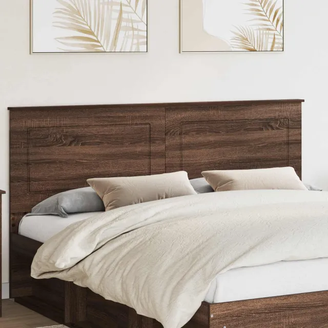 vidaXL Hoofdbord Bruine eik 100 cm Geconstrueerd hout