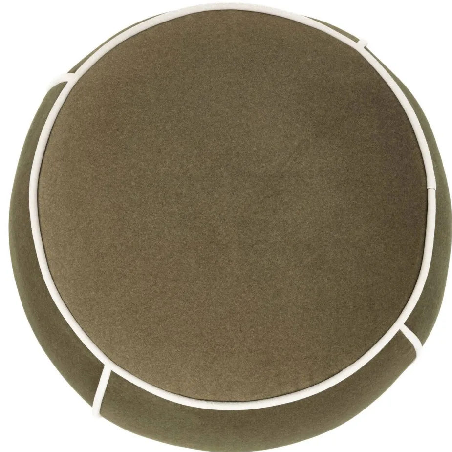 Housecraft Living Marina Poef Rond 45 cm Groen, foto 3