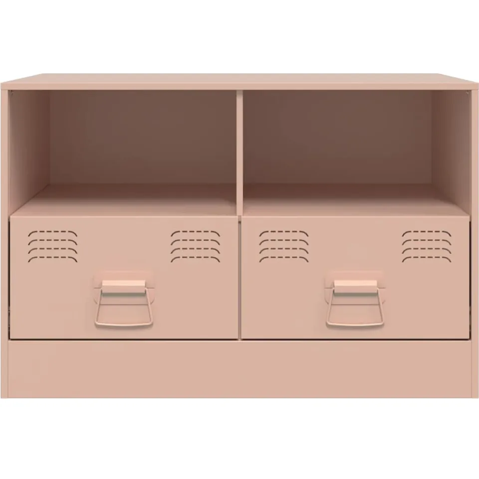 vidaXL Tv-meubel 67x39x44 cm staal roze, foto 4