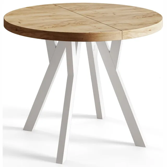 Alpi Moebel - Ronde Tafel Uitschuifbare Ovo 110-210 cm - Craft