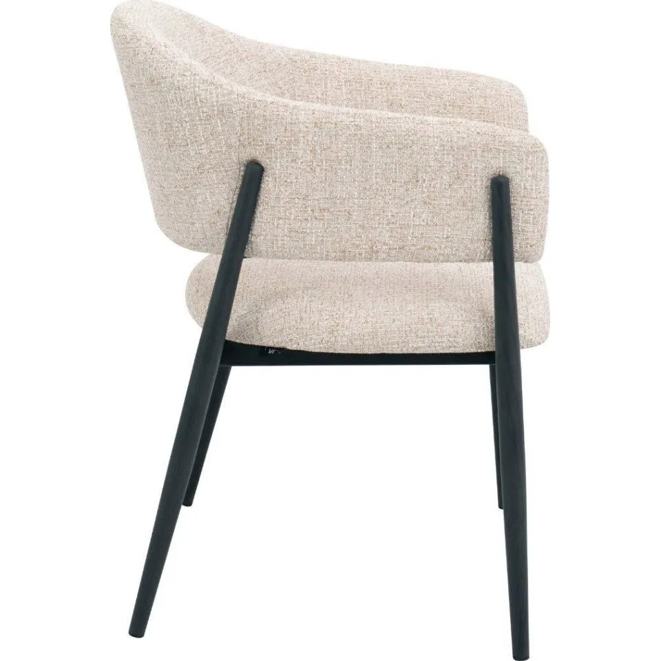 Giga Meubel eetkamerstoel Dénia beige zwart, foto 3
