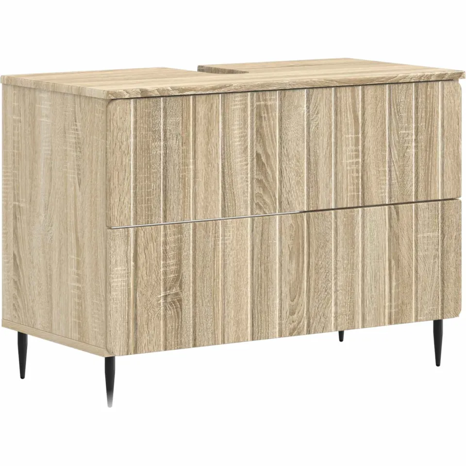 vidaXL Badkamer wastafelkast ZWOLLE Sonoma Eiken 82 x 41 x 58,5 cm, foto 3