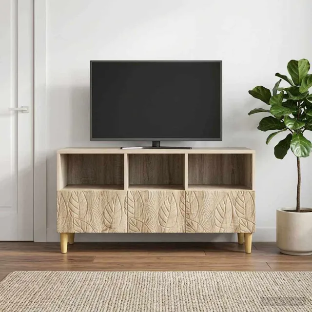 vidaXL TV-kast 102 x 34,5 x 50 cm Sonoma Eiken Bewerkt hout, foto 2