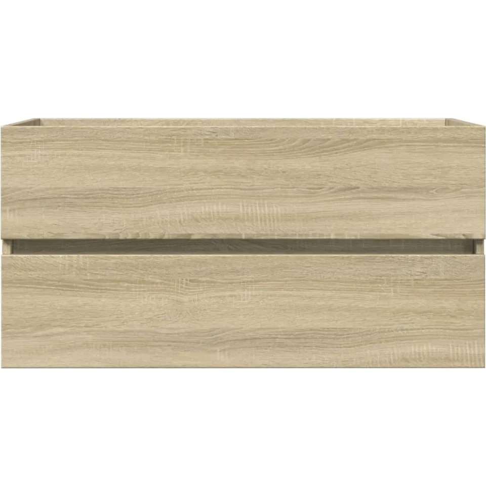vidaXL 2-delige Badkamermeubelset keramiek en bewerkt hout bruin, foto 4