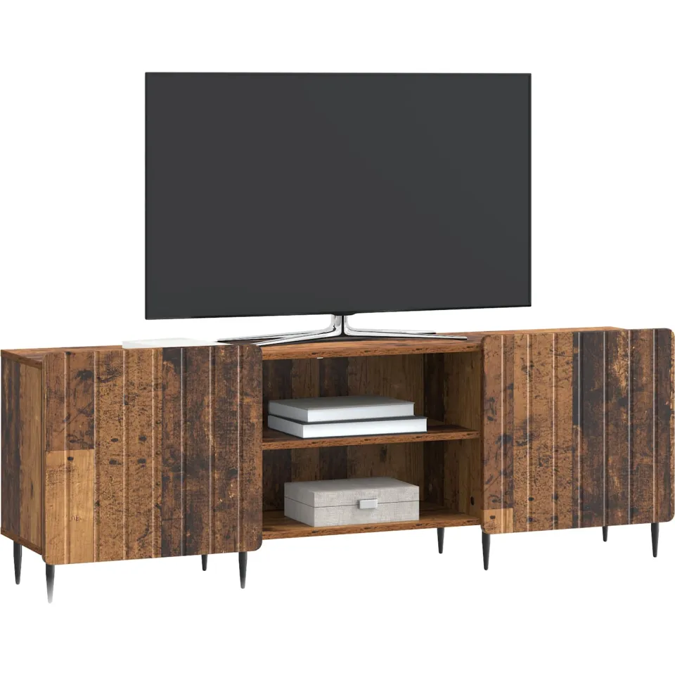 vidaXL TV-kast Oud hout 150 x 31 x 52 cm Bewerkt hout Bruin