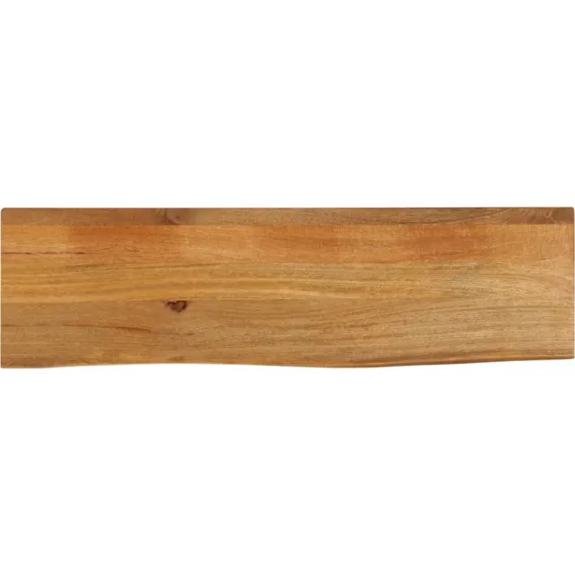 vidaXL Tafelblad met natuurlijke rand 100x30x2,5 cm massief mangohout Bruin