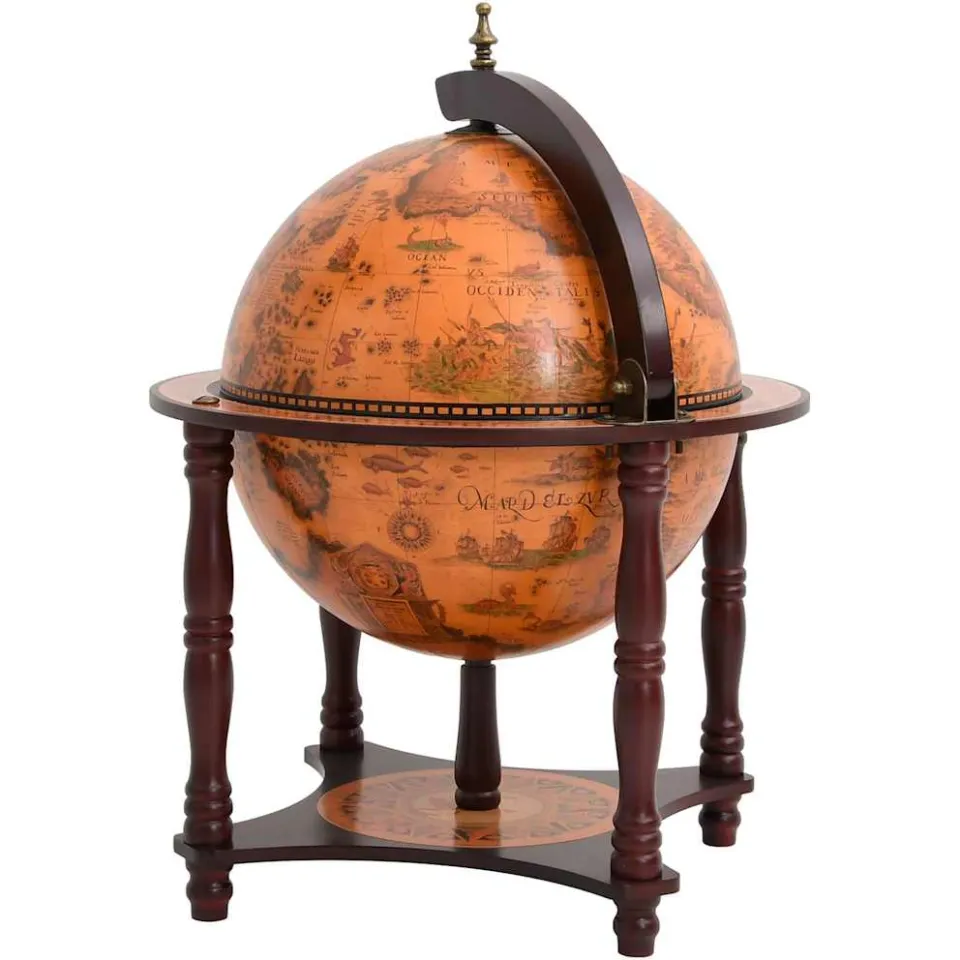 vidaXL Globebar massief eucalyptushout bruin, foto 4