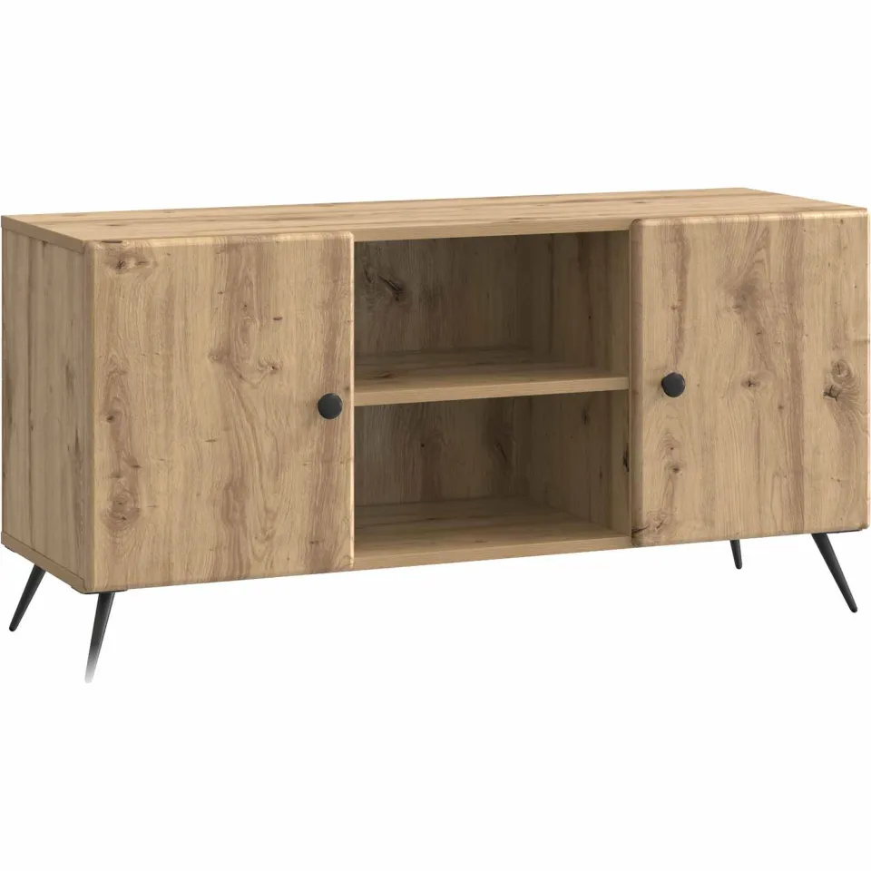 vidaXL TV-kast 102 x 34,5 x 50 cm Artisanaal eiken Bewerkt hout, foto 3
