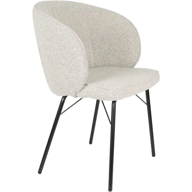 Giga Meubel Eetkamerstoel Beige Stof - Excl. Armleuning - Zithoogte 49,5cm - Joa - Giga Meubel
