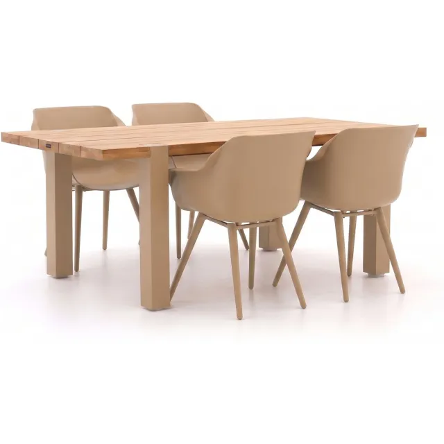 Hartman tuinmeubelen Hartman Sophie Studio/Almeria 200cm dining tuinset 5-delig Taupe