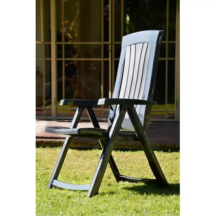 Jardin Tuinstoel Corsica Verstelbaar Grafiet grijs, foto 3