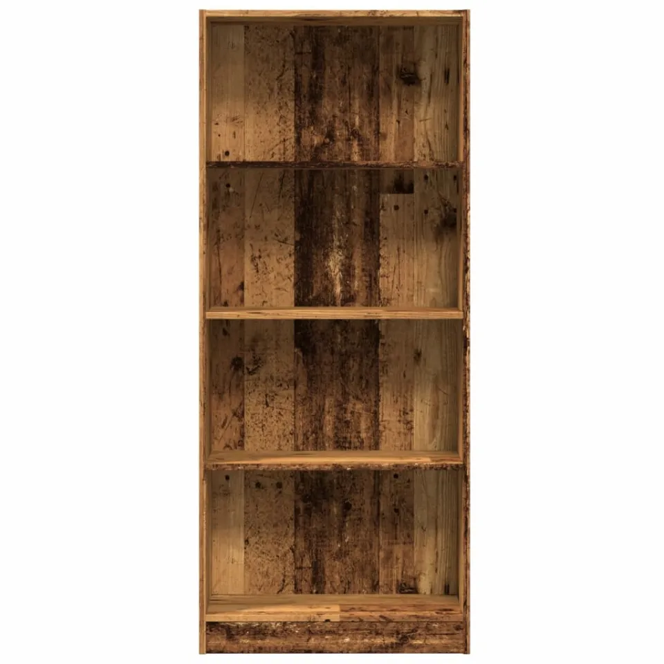 vidaXL Boekenkast 60x24x143 cm bewerkt hout oud houtkleurig bruin, foto 3