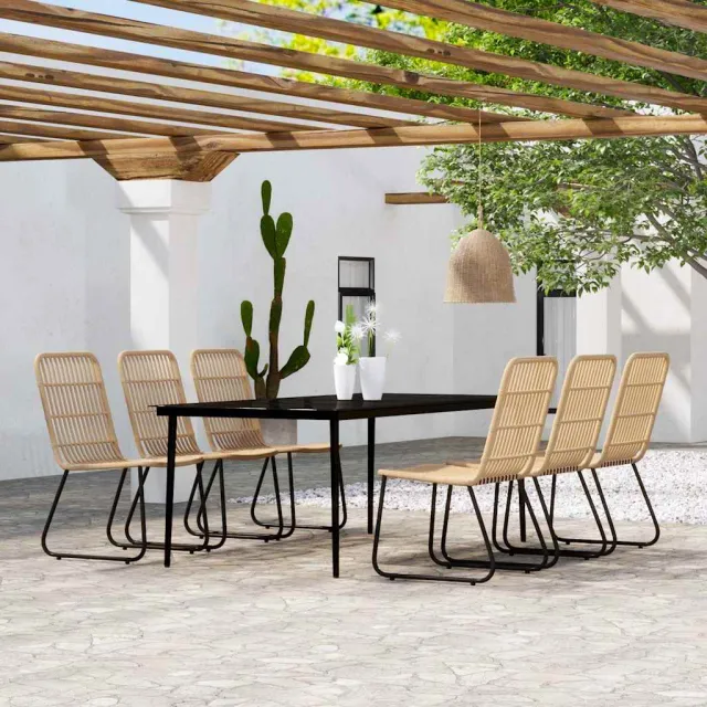 vidaXL 7-delige Tuinset eikenkleurig, foto 2