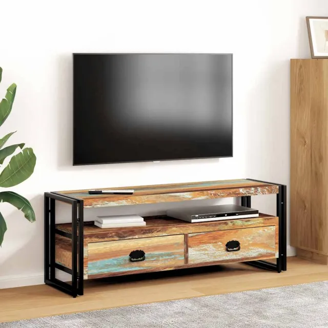vidaXL Tv-meubel massief gerecycled hout meerkleurig, foto 2