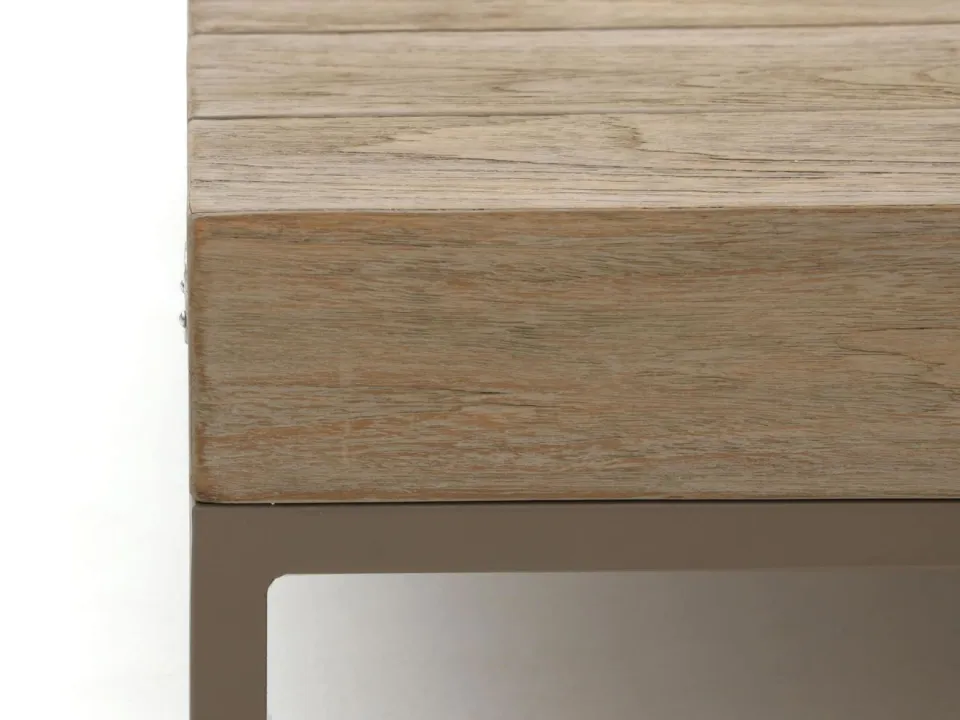 Apple Bee Long Island lounge tuintafel 110x110cm bruin, foto 4