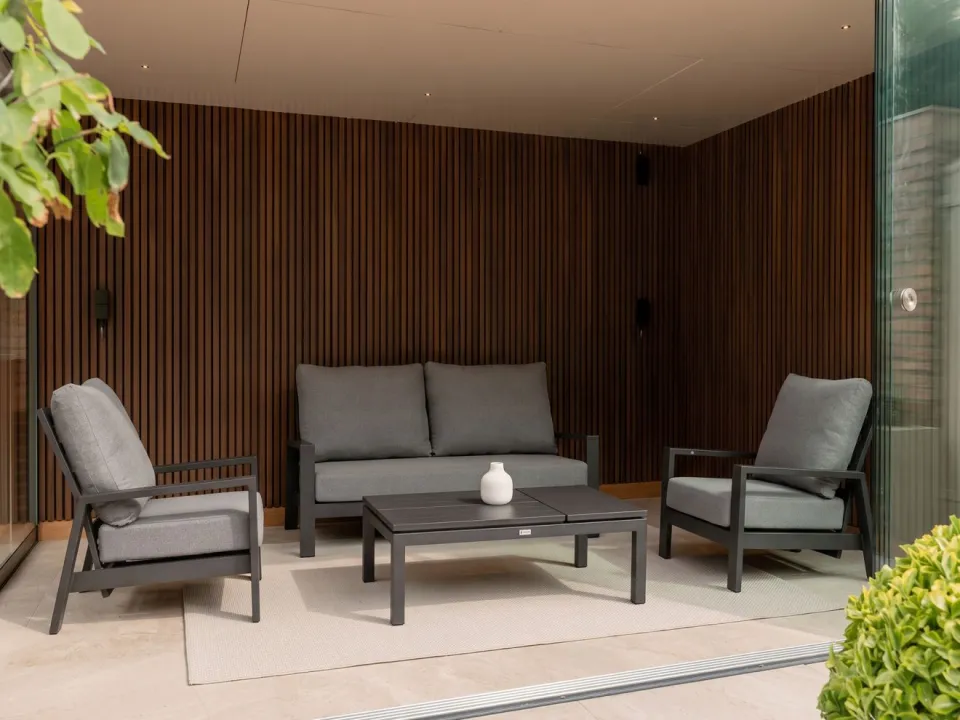 Tierra Outdoor Musone lounge tuinstoel verstelbaar grijs, foto 3
