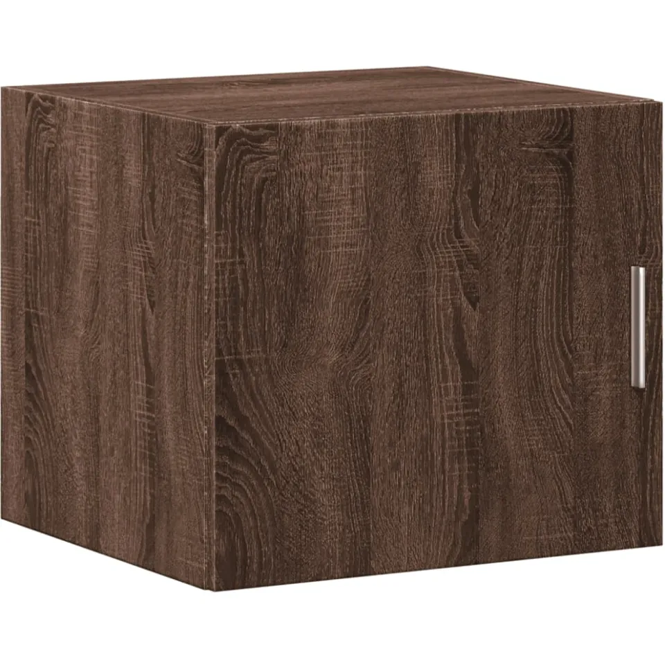 vidaXL Wandkast 45x42,5x40 cm bewerkt hout bruin eikenkleurig