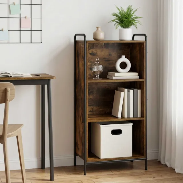 vidaXL Boekenkast 55,5 x 33 x 174 cm Bewerkt hout Gerookt eiken, foto 2