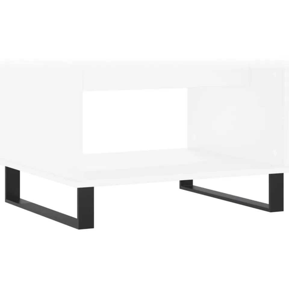 vidaXL Salontafel 60x50x40 cm bewerkt hout wit