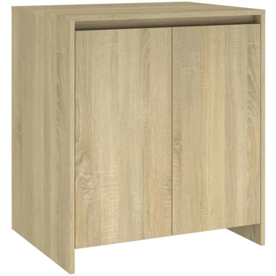 vidaXL Dressoir 70x41x75 cm bewerkt hout sonoma eikenkleurig Beige