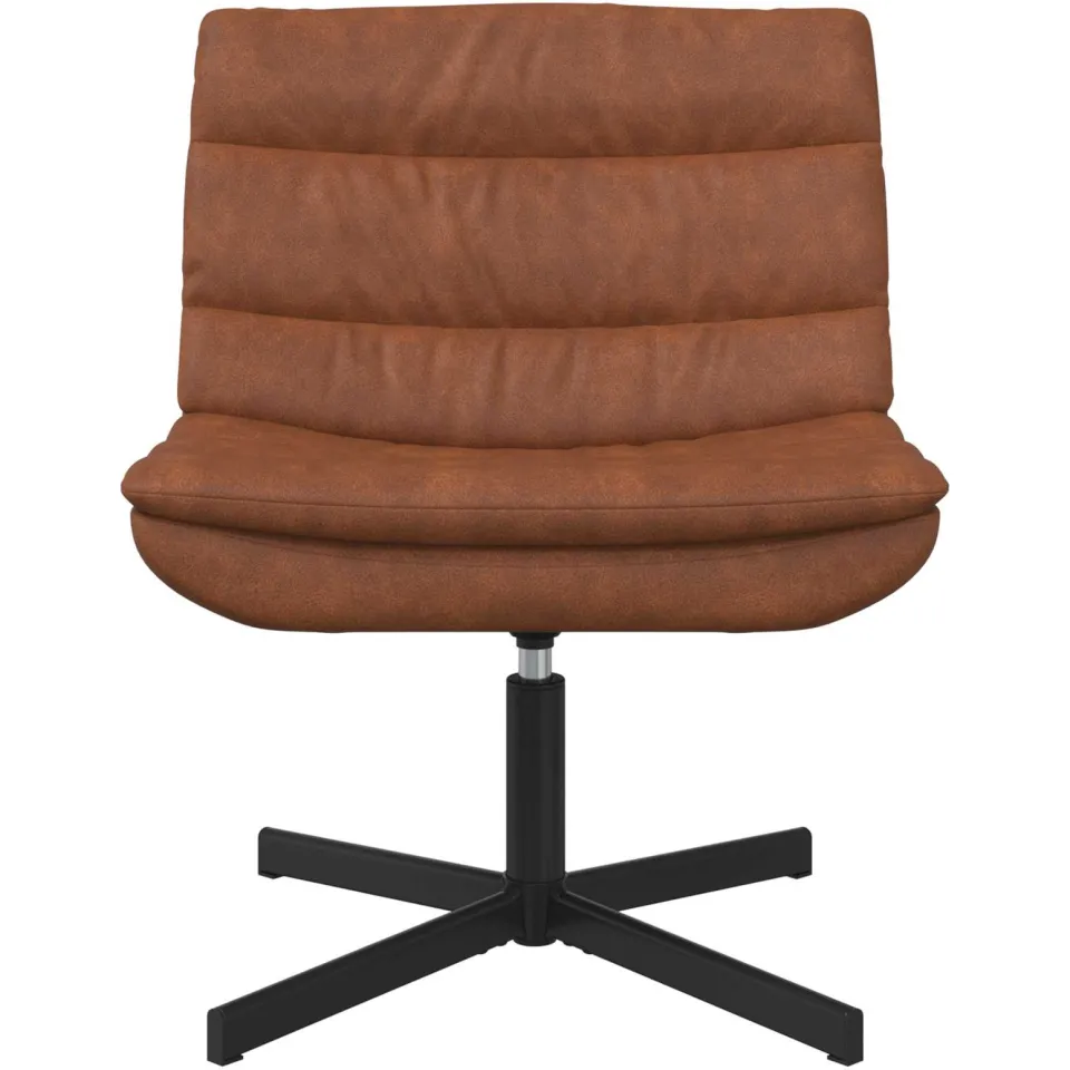 vidaXL Draaistoel Bruin 63 x 75 x 76 cm Antiek PU, foto 2