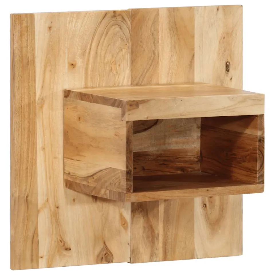 vidaXL Nachtkastje 50x27x50 cm massief acaciahout bruin, foto 3