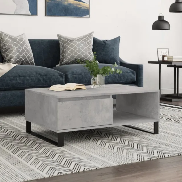 vidaXL Salontafel 90x60x35 cm bewerkt hout sonoma eikenkleurig, foto 2