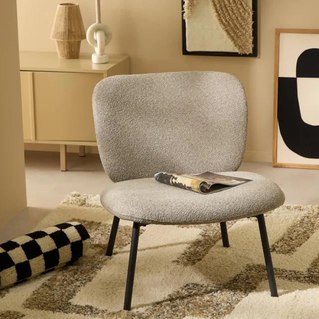 NOUS Living fauteuil Daan Taupe