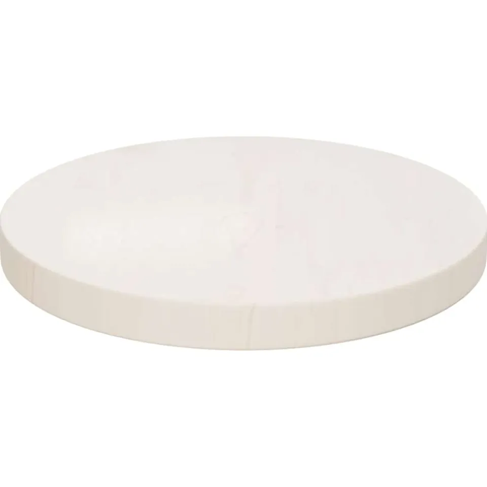 vidaXL Tafelblad rond Ø40x3 cm massief grenenhout wit, foto 2