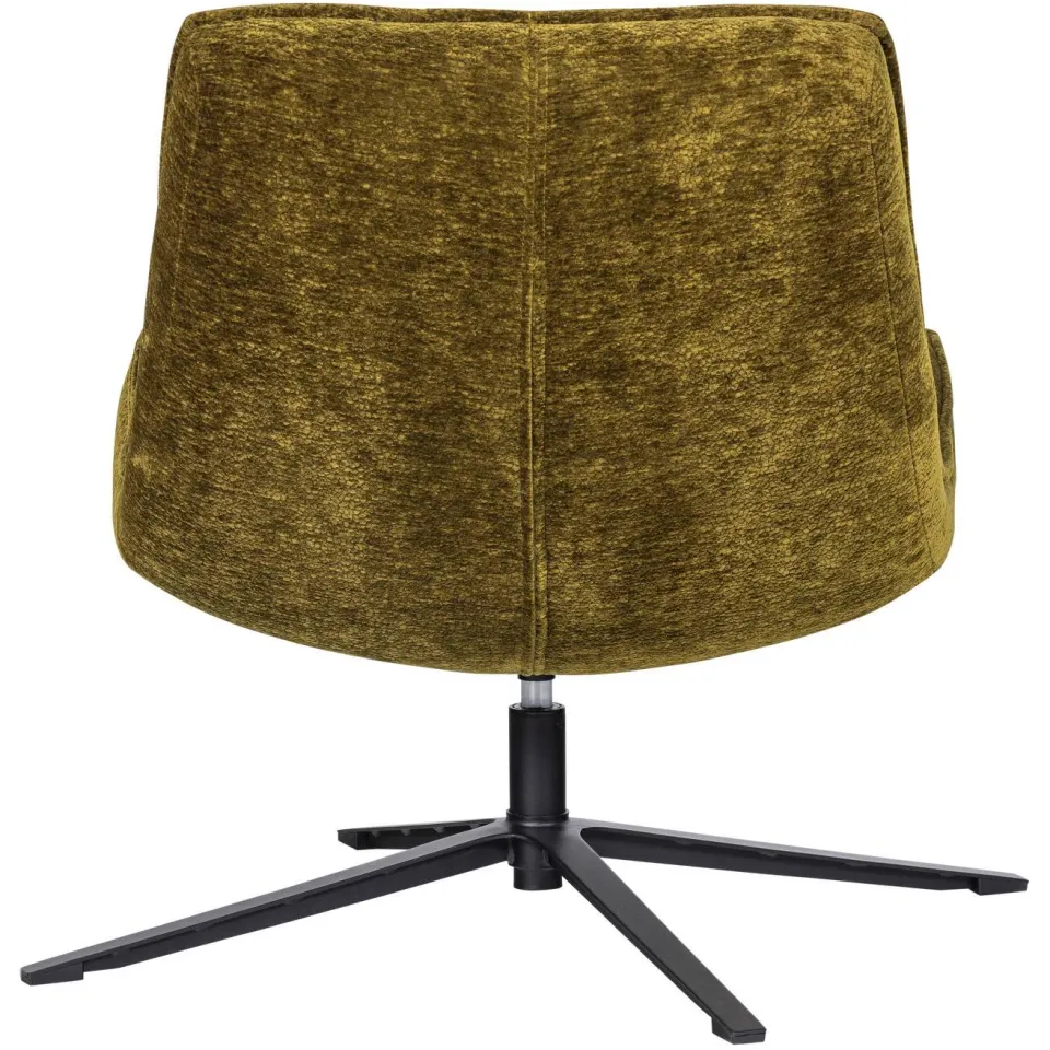 WOOOD Maudi Draaifauteuil - Polyester - Naturel - 84x74x86, foto 2