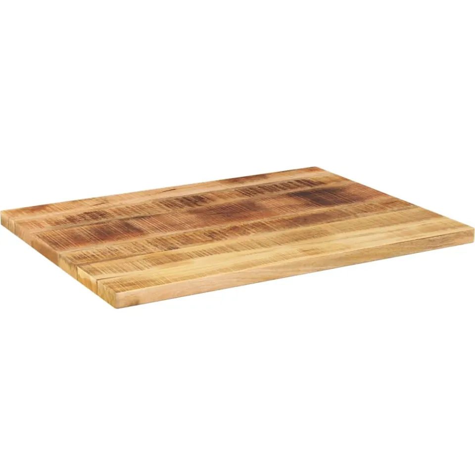 vidaXL Tafelblad rechthoekig 70x60x2,5 cm massief ruw mangohout Bruin
