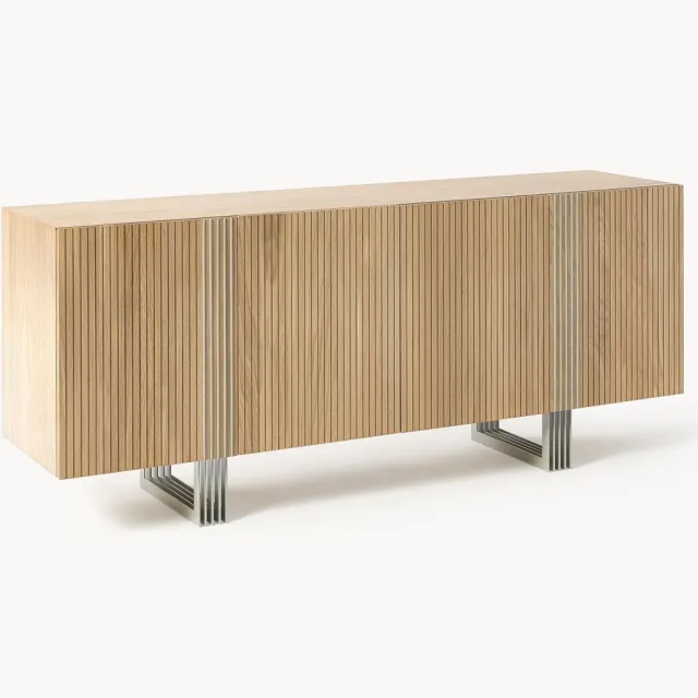 Westwing Collection Houten dressoir Ross Beige