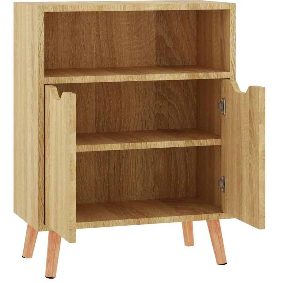 vidaXL Dressoir 60x30x72 cm bewerkt hout sonoma eikenkleurig, foto 4