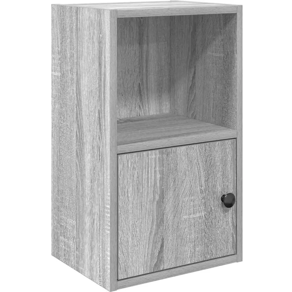 vidaXL Boekenkast 31x24x52 cm bewerkt hout grijs sonoma eikenkleurig, foto 3